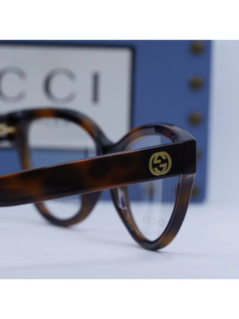 Gucci GG1581O 002 Cat Eye Eyeglasses 55mm - Havana